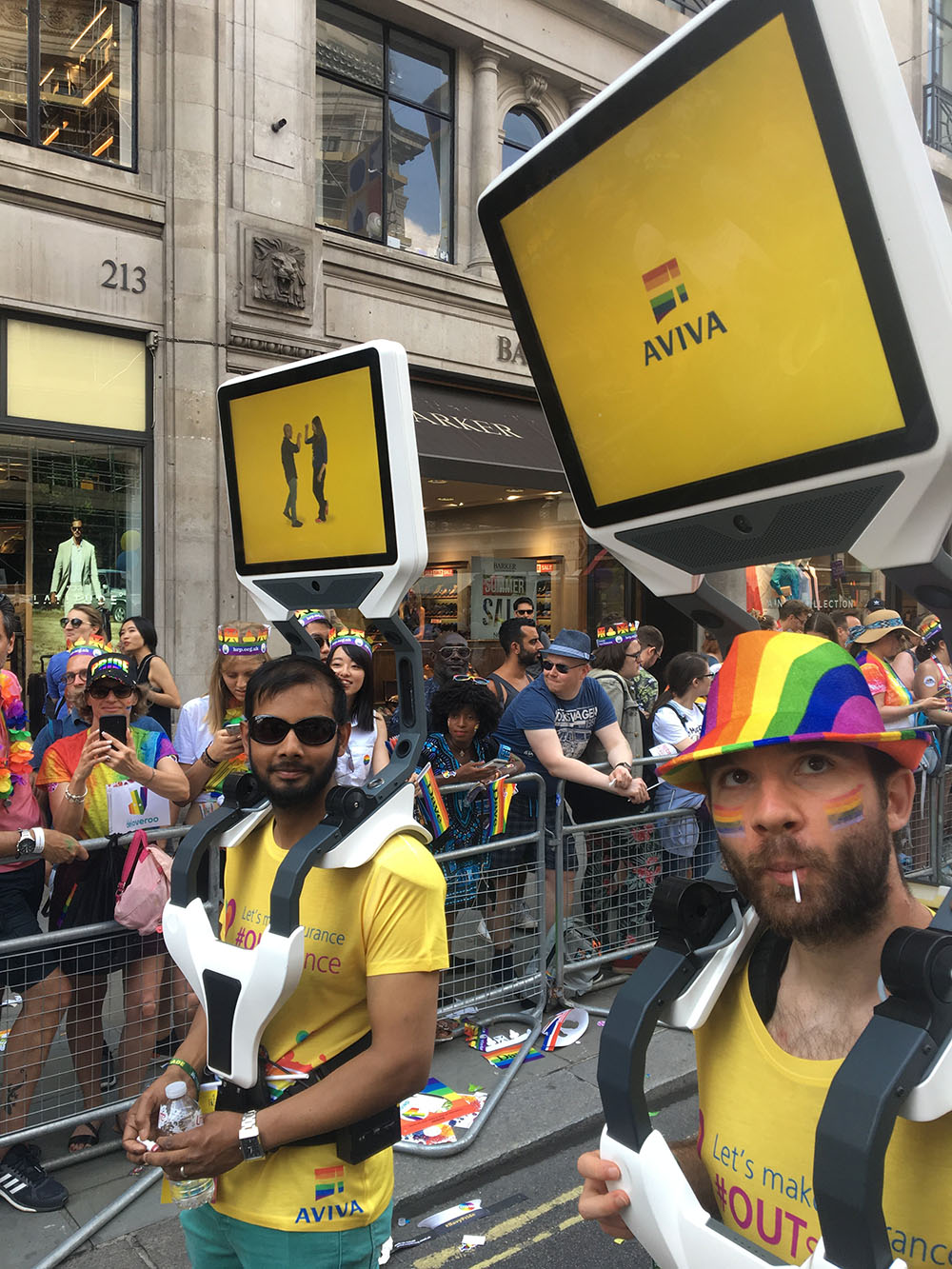 London Pride with wearable technology